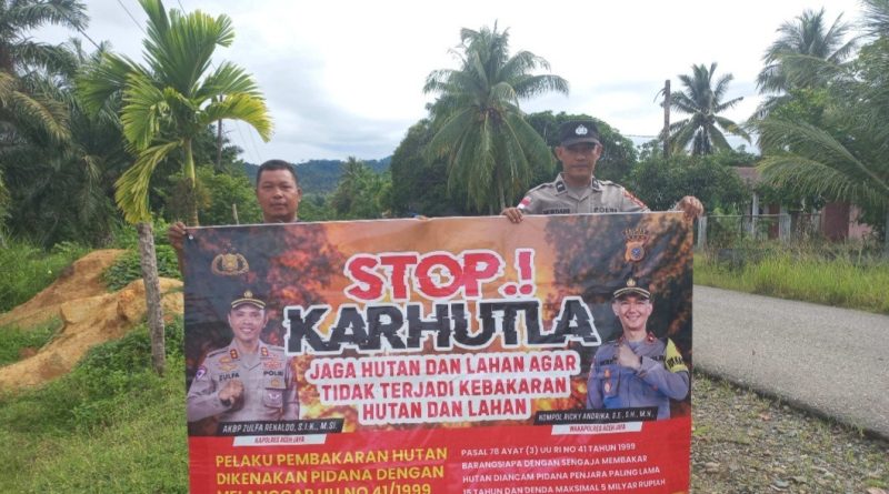 Polsek Sampoiniet Laksanakan Patroli dan Sosialisasi Karhutla di Wilayah Hukum Polsek Sampoiniet