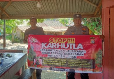 Polsek Sampoiniet Gencarkan Patroli Karhutla, Imbau Warga Tidak Membakar Lahan